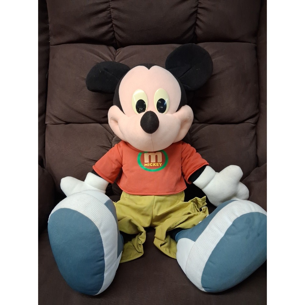 2000 Mattel Jumbo Mickey Mouse Fisher-Price Disney Stuffed Plush 2FT Tall